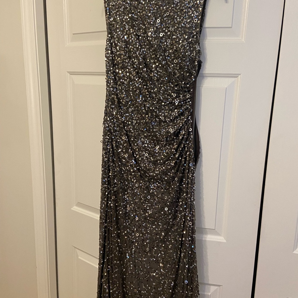 Adrianna Papell Sequin Gown size 6 Used.  Only worn once.